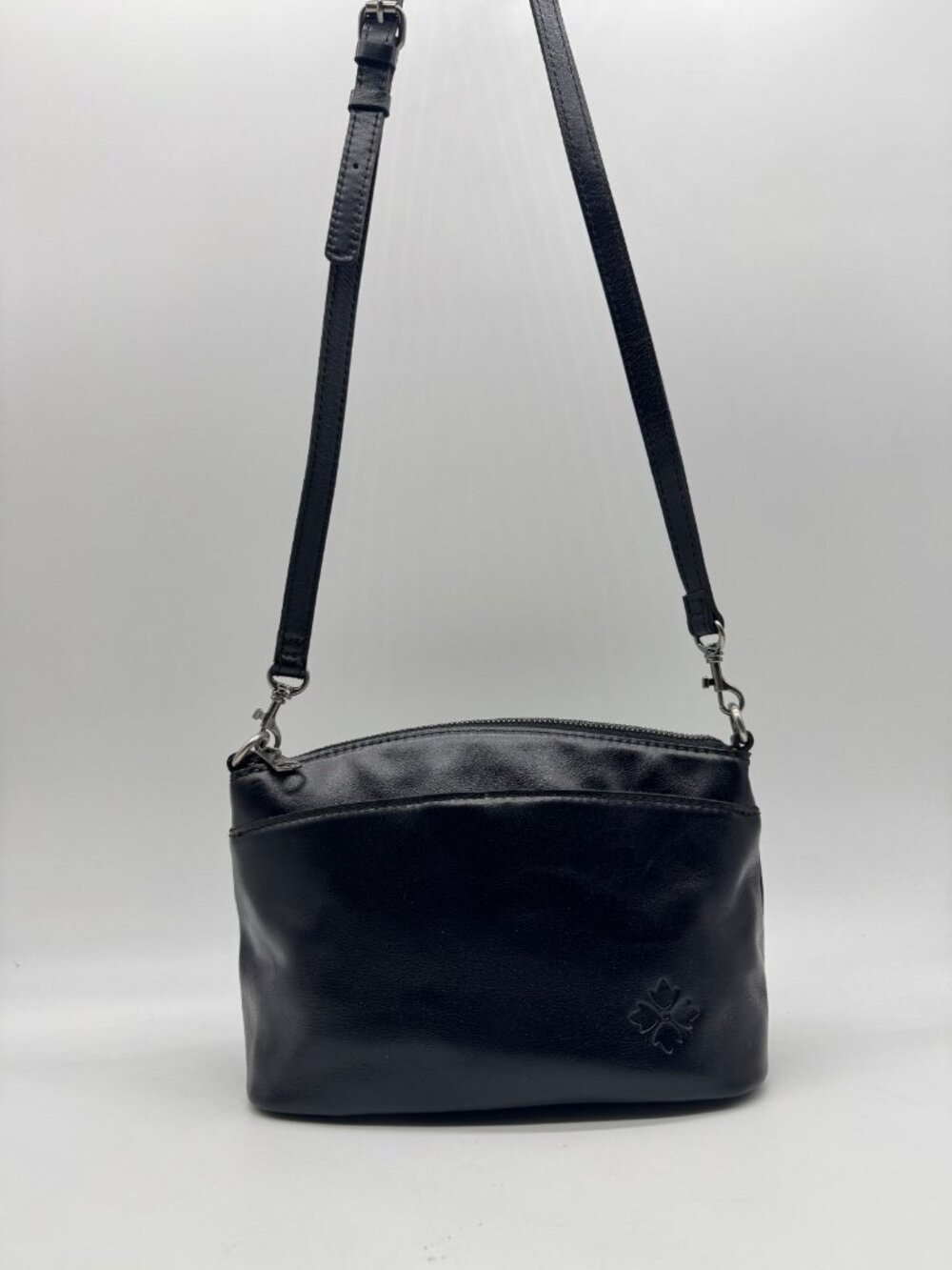 PATRICIA NASH Arlee small leather women's crossbody bag - BLACK